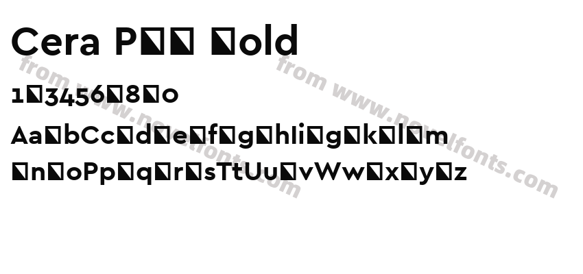 Cera PRO BoldPreview