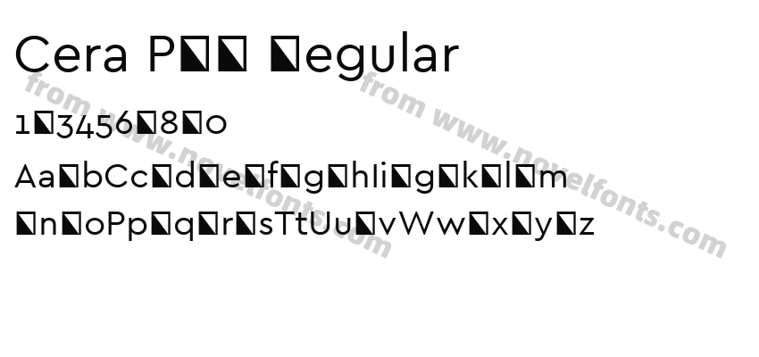 Cera PRO RegularPreview