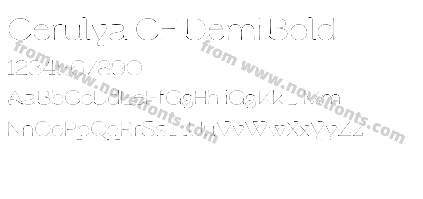 Cerulya CF Demi BoldPreview