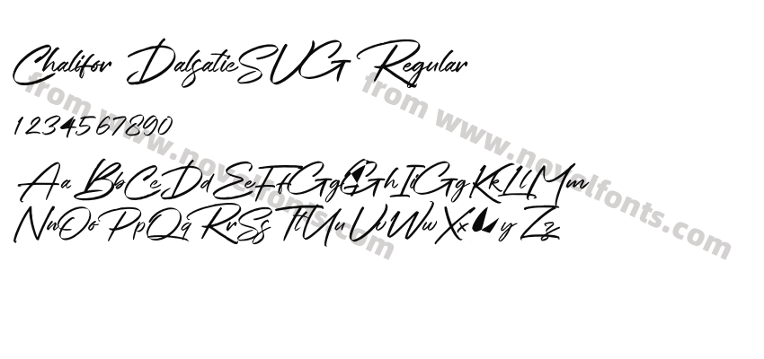 Chalifor DalsaticSVG RegularPreview
