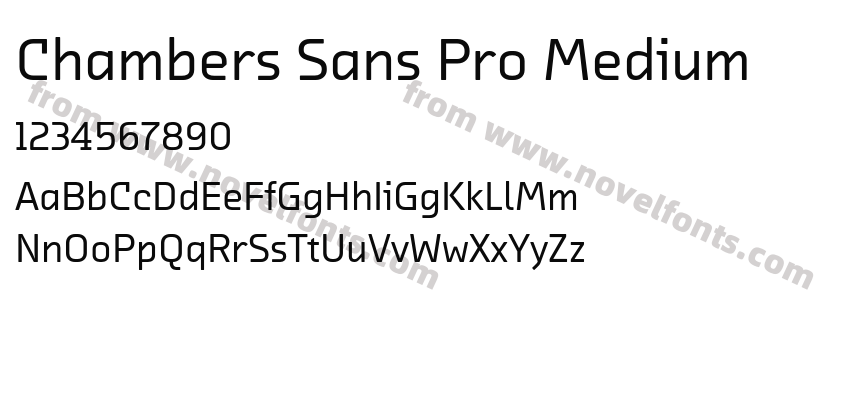 Chambers Sans Pro MediumPreview