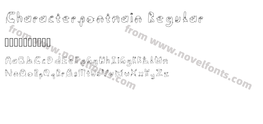 Characterfontmain RegularPreview