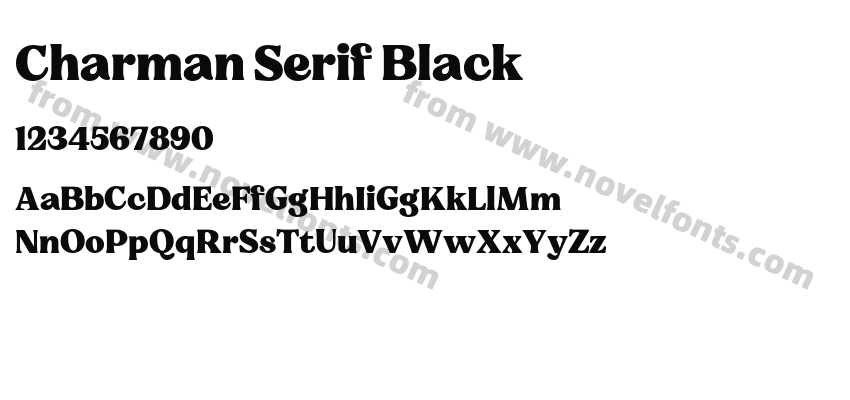 Charman Serif BlackPreview