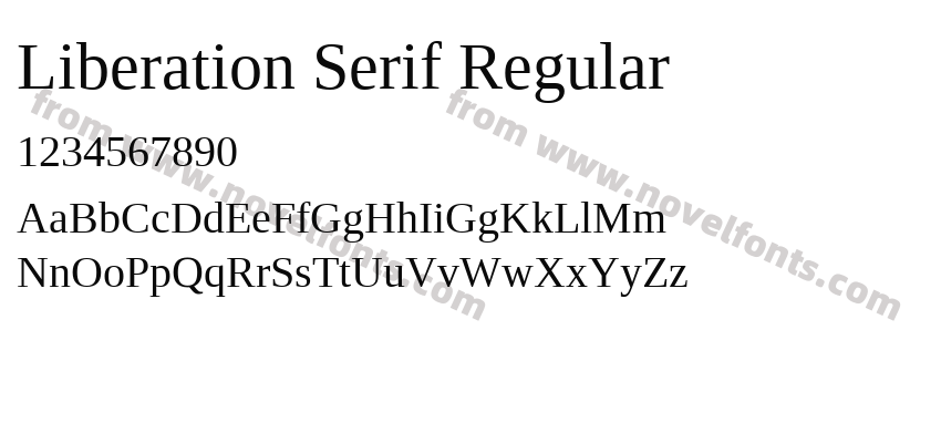 Liberation Serif RegularPreview