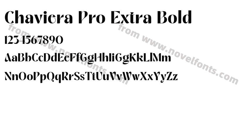 Chaviera Pro Extra BoldPreview