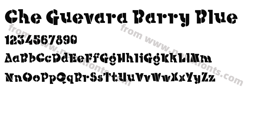 Che Guevara Barry BluePreview