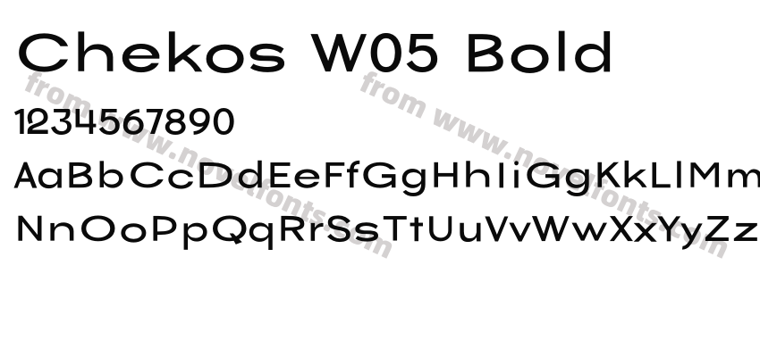 Chekos W05 BoldPreview