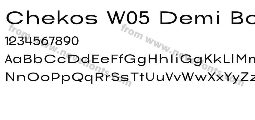 Chekos W05 Demi BoldPreview