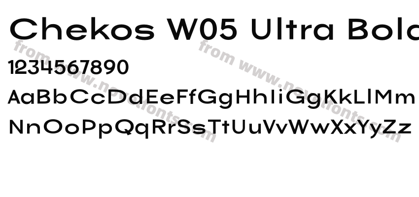 Chekos W05 Ultra BoldPreview