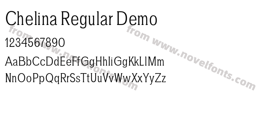 Chelina Regular DemoPreview