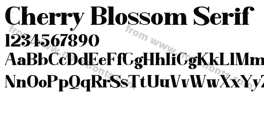 Cherry Blossom SerifPreview