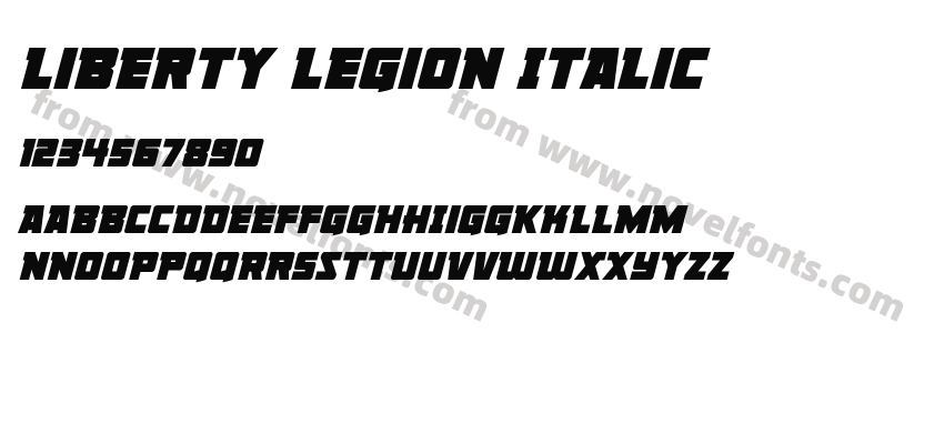 Liberty Legion ItalicPreview