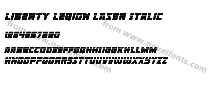 Liberty Legion Laser ItalicPreview