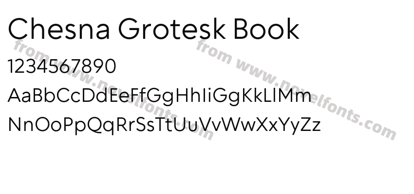 Chesna Grotesk BookPreview