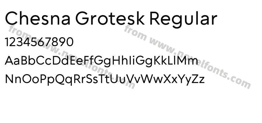 Chesna Grotesk RegularPreview