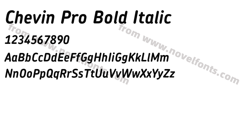 Chevin Pro Bold ItalicPreview