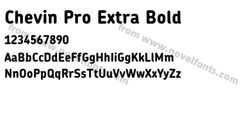 Chevin Pro Extra BoldPreview