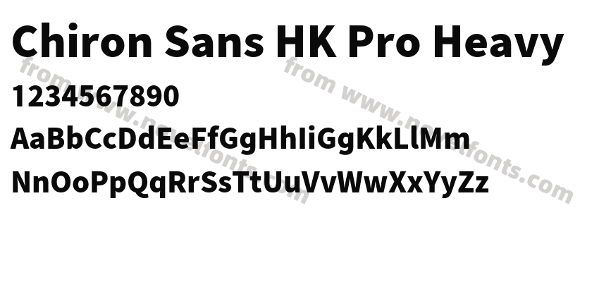 Chiron Sans HK Pro HeavyPreview