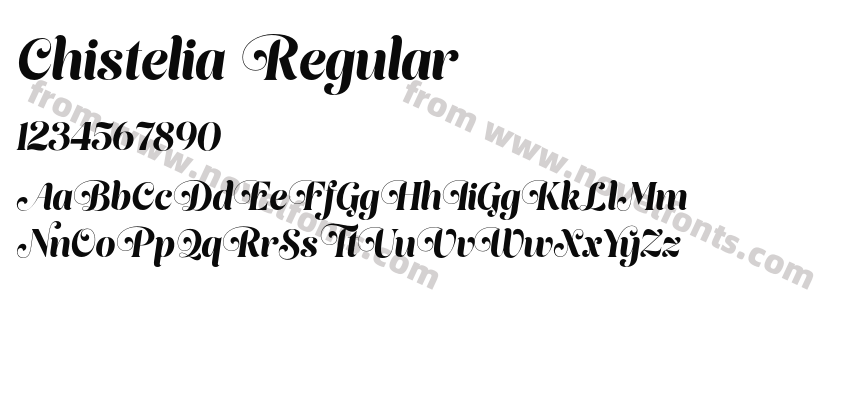 Chistelia RegularPreview
