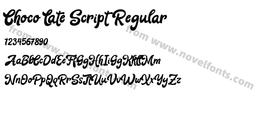 Choco Late Script RegularPreview