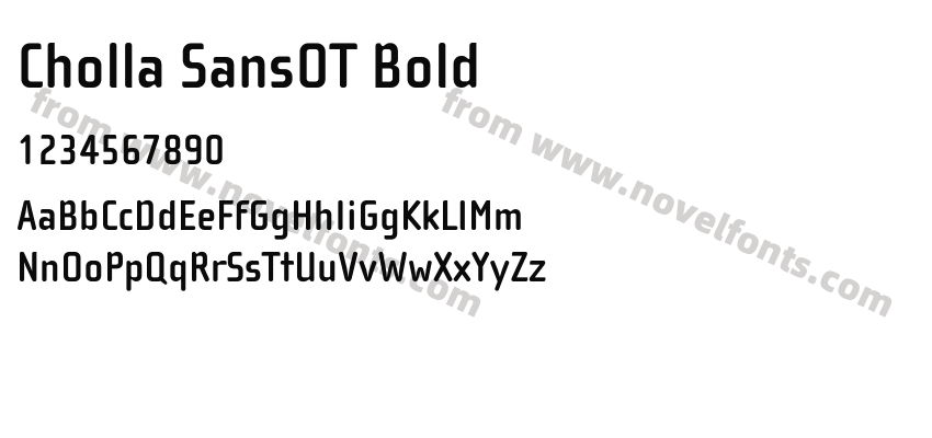 Cholla SansOT BoldPreview