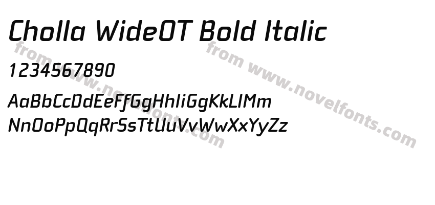 Cholla WideOT Bold ItalicPreview