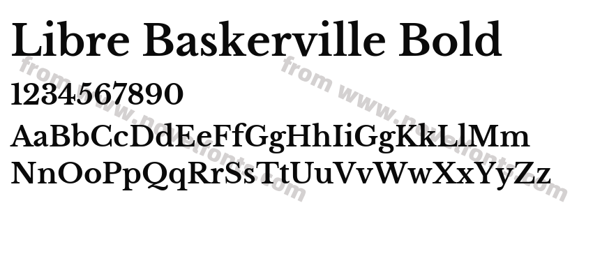 Libre Baskerville BoldPreview