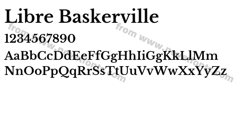 Libre Baskerville BoldPreview