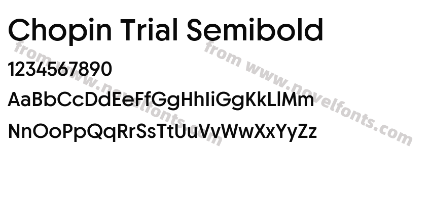 Chopin Trial SemiboldPreview