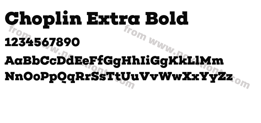 Choplin Extra BoldPreview