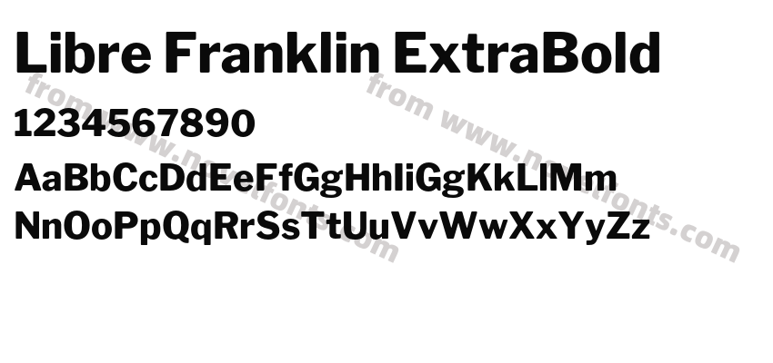 Libre Franklin ExtraBoldPreview