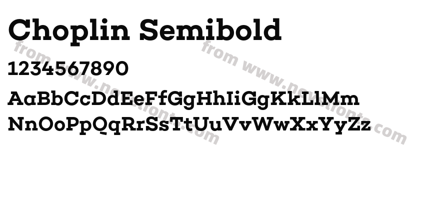 Choplin SemiboldPreview