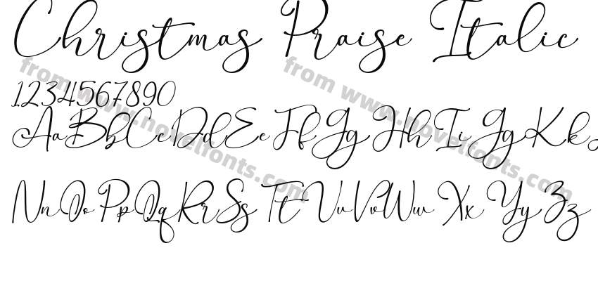 Christmas Praise ItalicPreview
