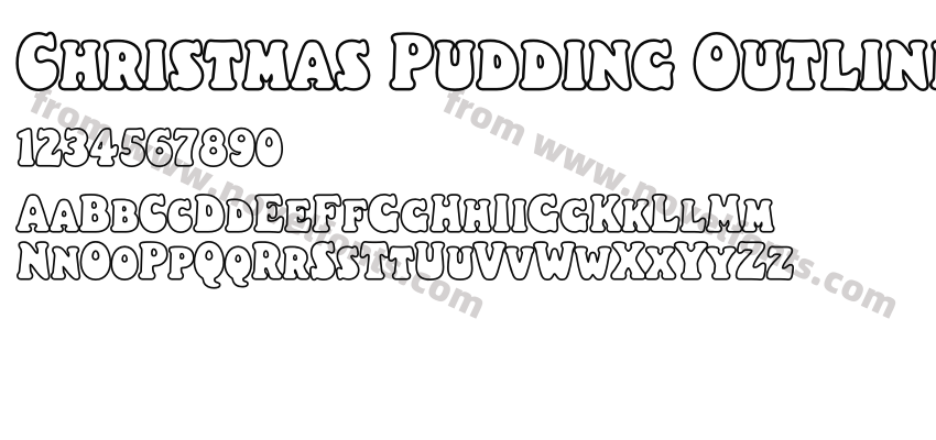 Christmas Pudding OutlinePreview