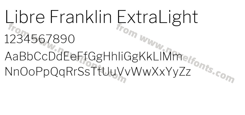 Libre Franklin ExtraLightPreview