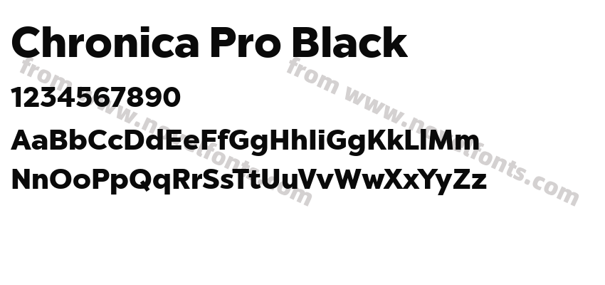 Chronica Pro BlackPreview