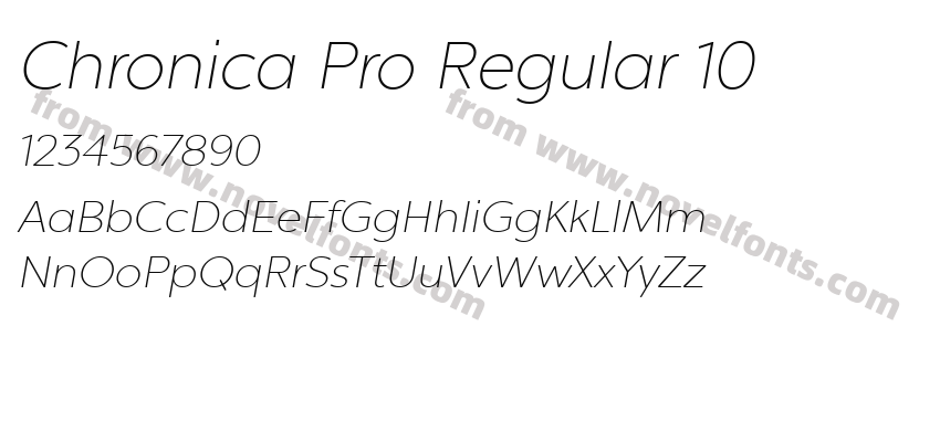 Chronica Pro Regular 10Preview