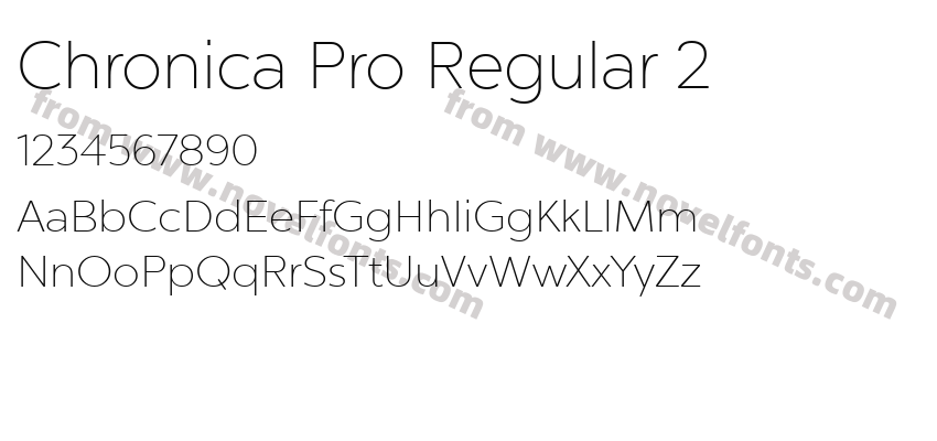 Chronica Pro Regular 2Preview