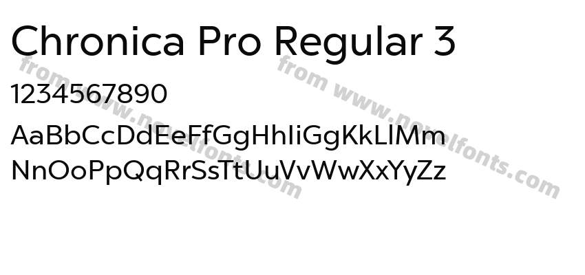 Chronica Pro Regular 3Preview