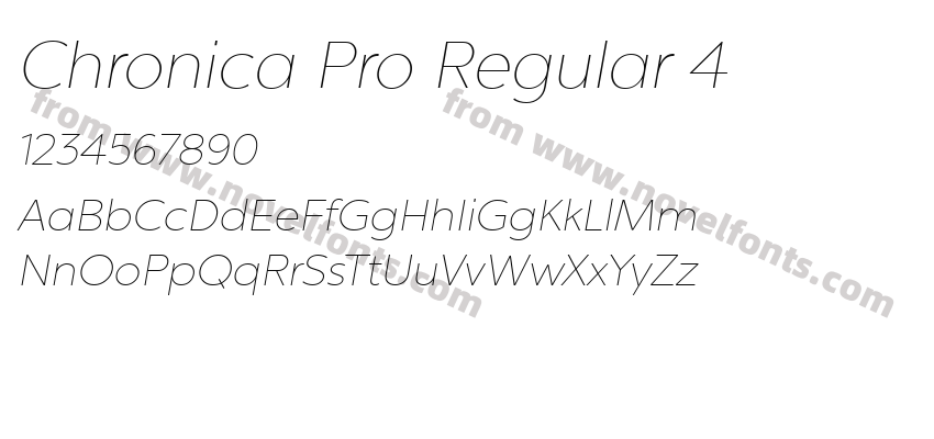 Chronica Pro Regular 4Preview