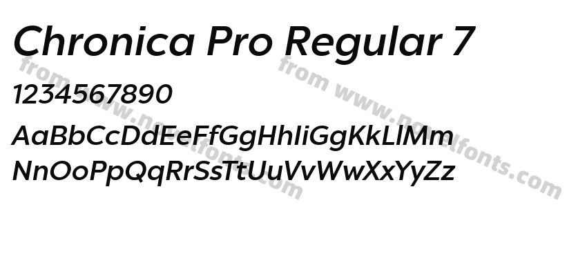 Chronica Pro Regular 7Preview