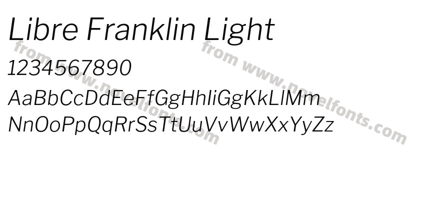 Libre Franklin LightPreview