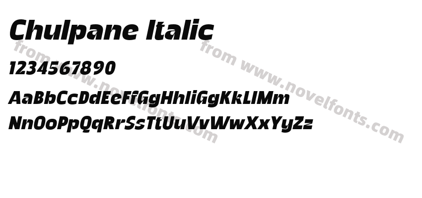 Chulpane ItalicPreview