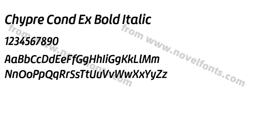 Chypre Cond Ex Bold ItalicPreview