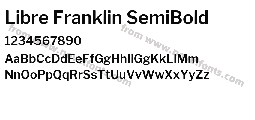 Libre Franklin SemiBoldPreview