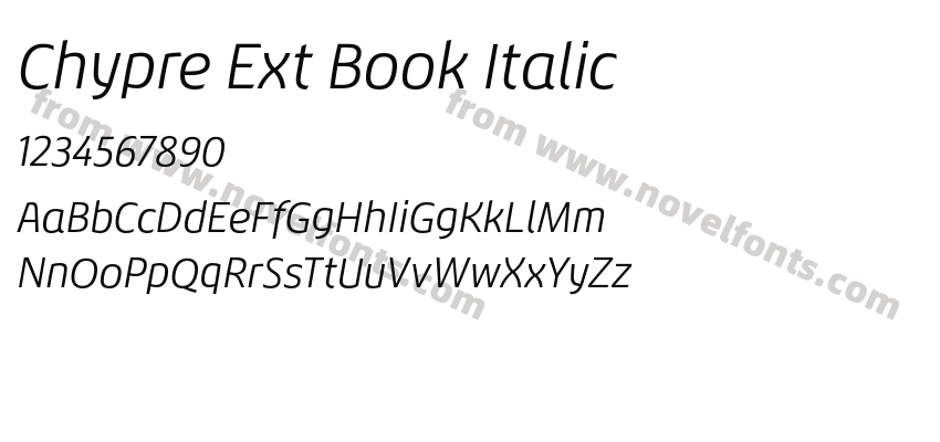 Chypre Ext Book ItalicPreview