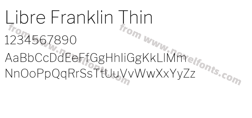 Libre Franklin ThinPreview