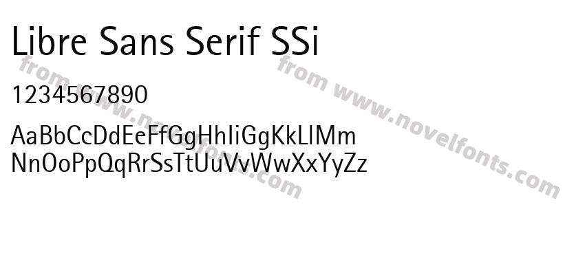 Libre Sans Serif SSiPreview