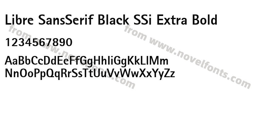 Libre SansSerif Black SSi Extra BoldPreview