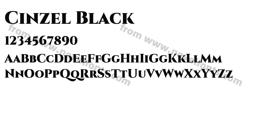 Cinzel BlackPreview